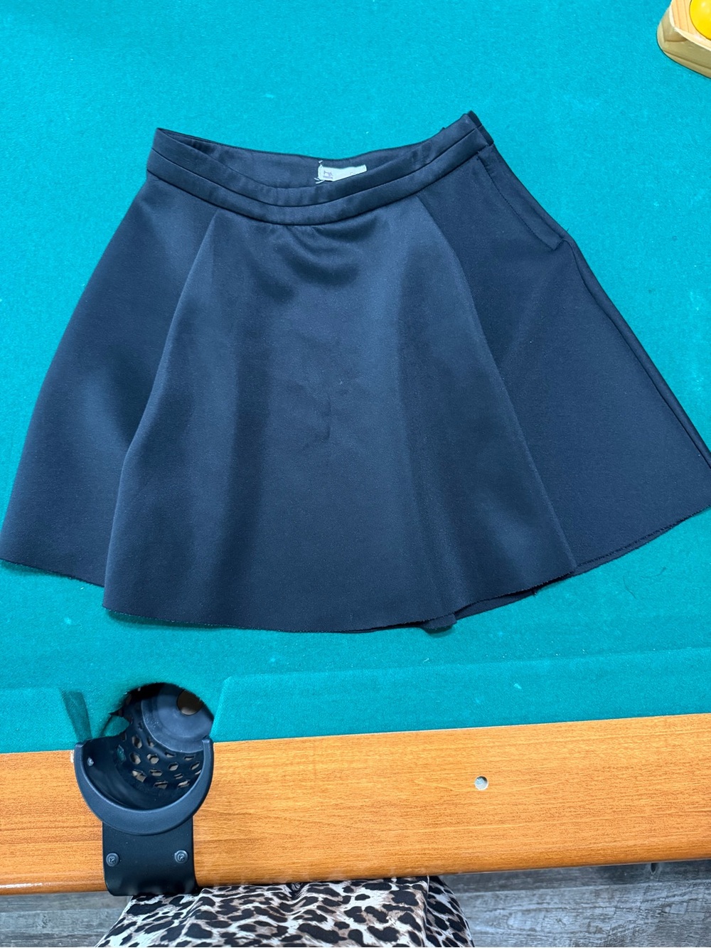 Cotton Candy Black Flared Circle Skater Skirt